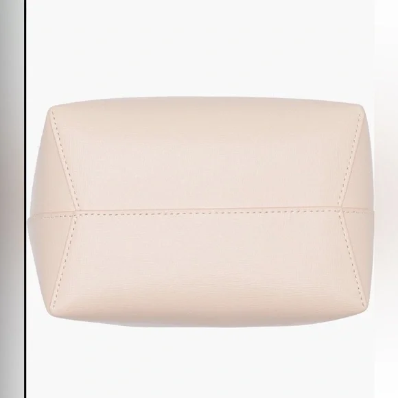 Mansur Gavriel Mini Saffiano Leather Bucket Bag DAHLIA